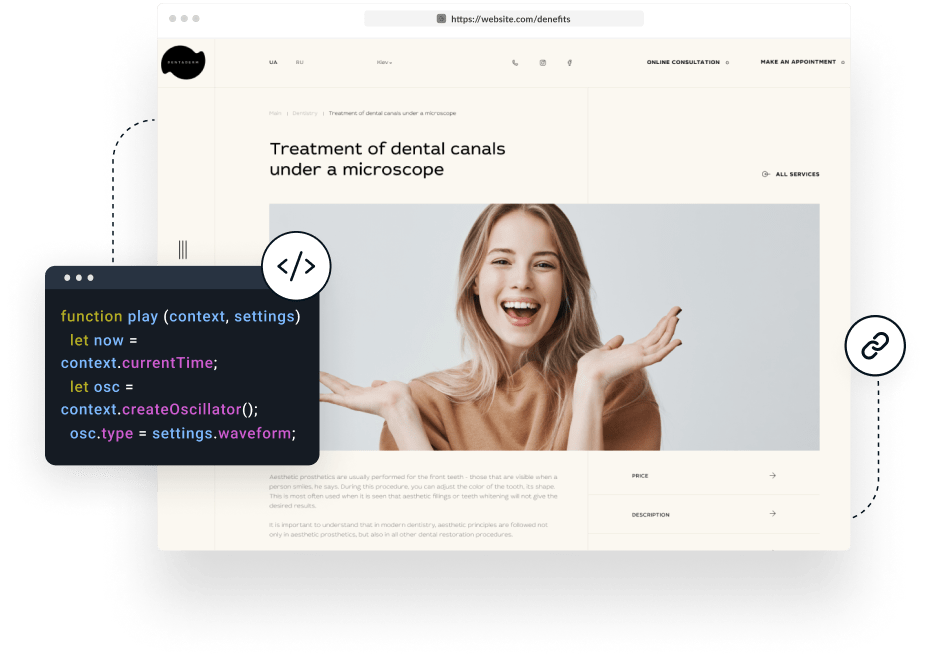 integrate your website with Denefits APIs and make Patient Payment Plans